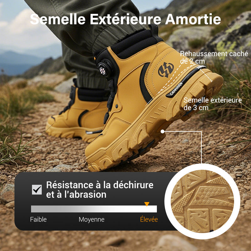 ⏳Offre spéciale à durée limitée⏰ Chaussures de travail pour hommes à boucle pivotante pour l'extérieur (imperméables, antidérapantes, confortables et respirantes)