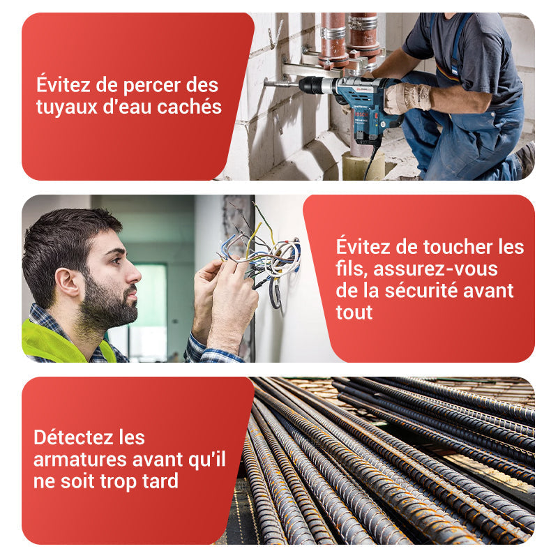 💎 50% DE RÉDUCTION ! 💎 Détecteur Mural Portable Multifonction – Essai Gratuit de 30 Jours, Remboursement Garanti 🔍🛡️