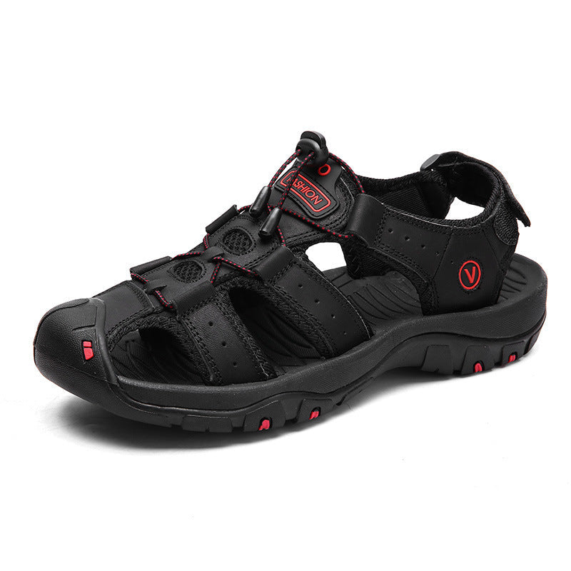 Chaussures de plage d'extérieur en cuir confortables
