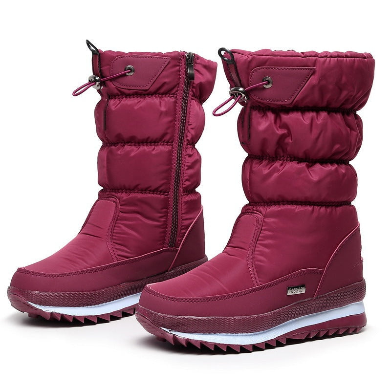 ✨Cadeau idéal - Bottes de neige de haute qualité, sans glissement et imperméables en fourrure synthétique pour les femmes👍