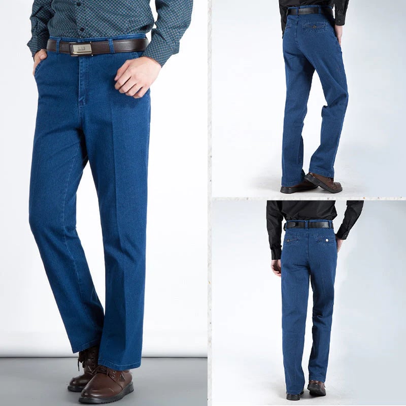 🔥 Hot Sales -50% OFF🔥 Jeans taille haute à coupe droite pour hommes