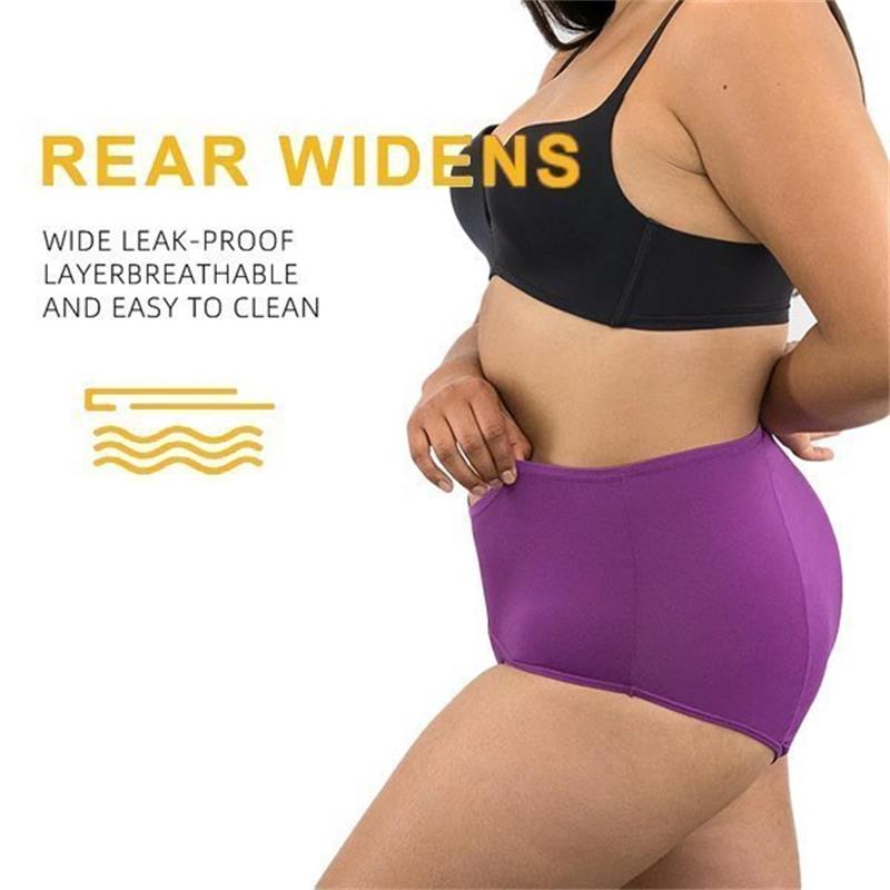 🎉🤰 Culotte Anti-Fuites Haute Taille 2026 – Absorbante, Lavable, Écologique (Taille Haute, 3 Couches)