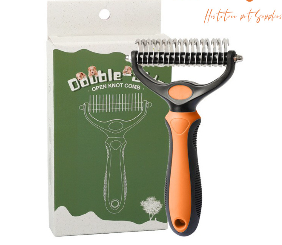 💐50% DE RÉDUCTION ! Peigne démêlage pour chiens/chats – Poils longs & courts efficace 🌀🐩【Stock Limité】