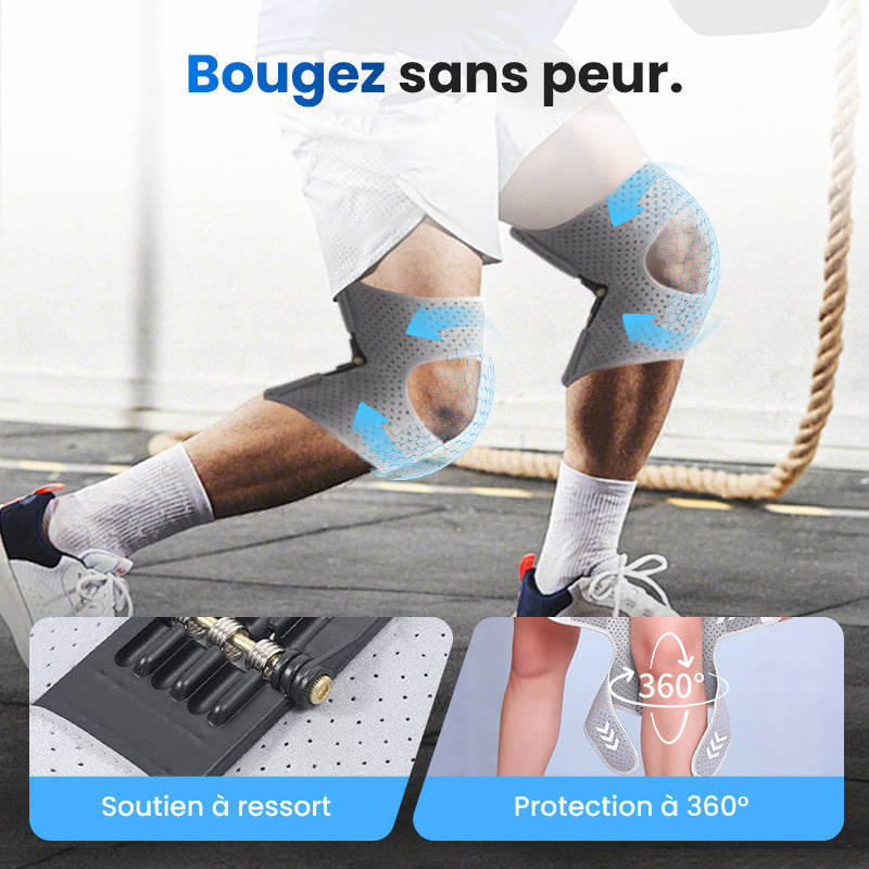 Genouillère ajustable de protection du genou pour le sport