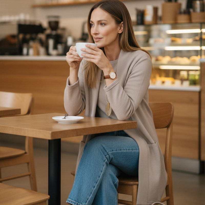 Ensemble 3 pièces élégant comprenant un cardigan long, un haut et un pantalon🔥LIVRAISON GRATUITE