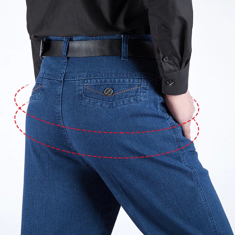 🔥 Hot Sales -50% OFF🔥 Jeans taille haute à coupe droite pour hommes