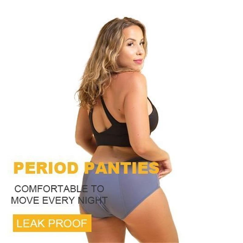 🎉🤰 Culotte Anti-Fuites Haute Taille 2026 – Absorbante, Lavable, Écologique (Taille Haute, 3 Couches)