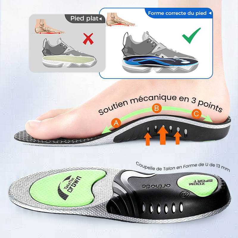 👟 Semelles Amortissantes Unisexe - Absorption des Chocs pour Course, Randonnée ou Quotidien 🏃‍♂️