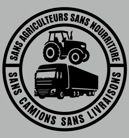 🎅1 acheté 1 offert💕🔥Sans agriculteurs, pas de nourriture, sans camions, pas de livraisons Autocollant en vinyle – Décalcomanie de 140 mm