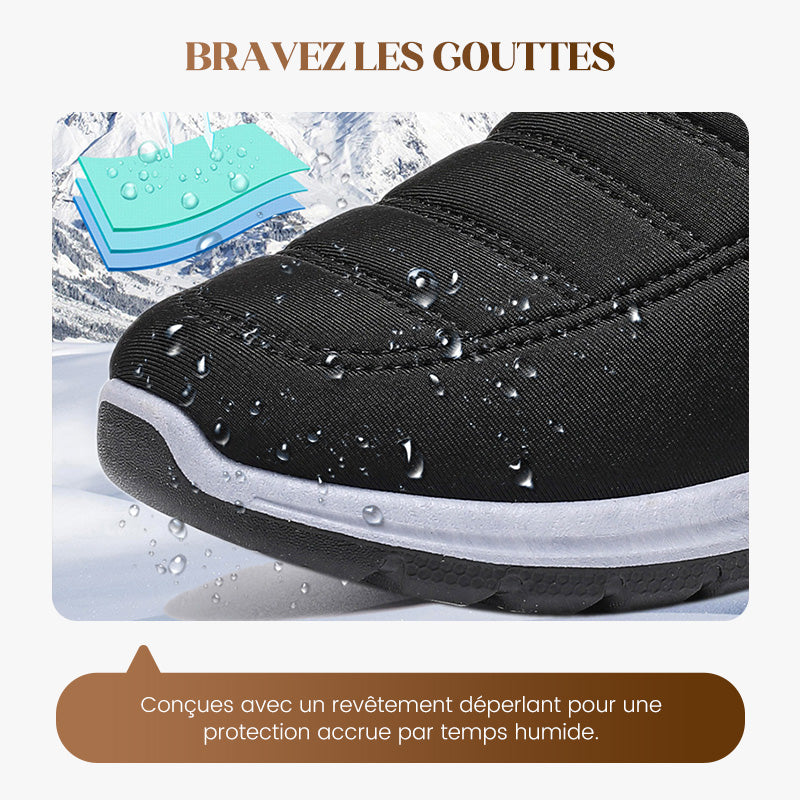 Sneakers slip-on sans lacets pour l'hiver