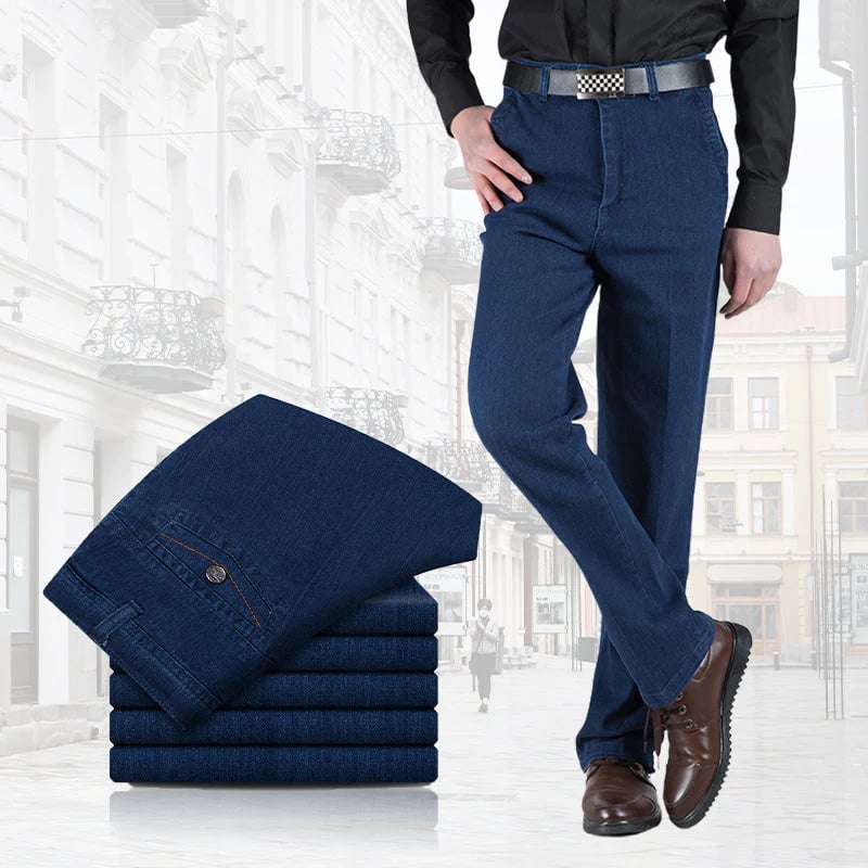 🔥 Hot Sales -50% OFF🔥 Jeans taille haute à coupe droite pour hommes