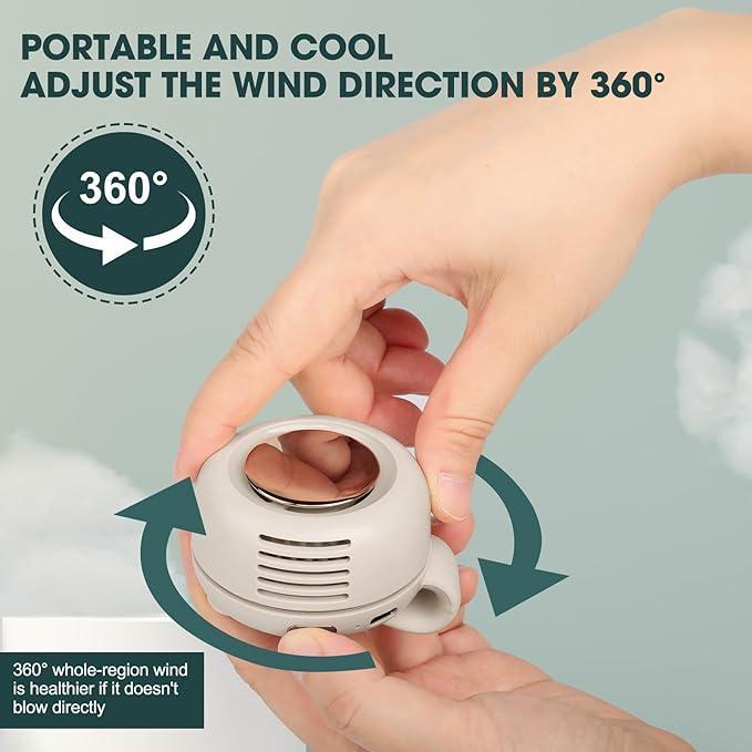 Les best-sellers de l'été☀️Mini-ventilateur portable avec pince🍃 Orientable à 360°