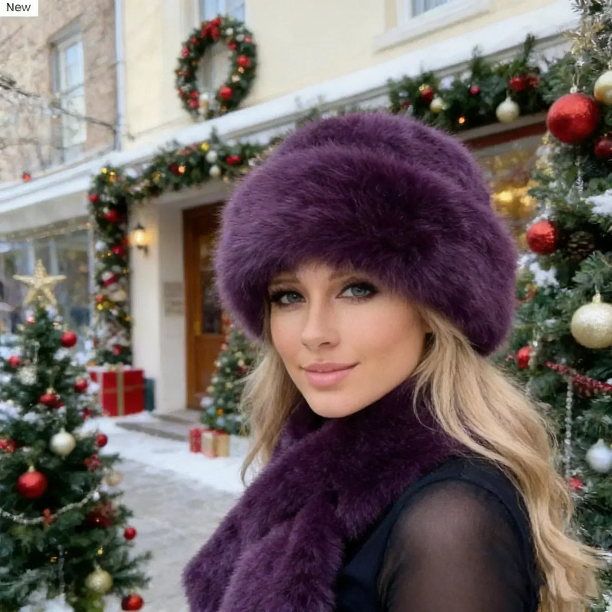 🧣 50 % DE RÉDUCTION MAINTENANT ! 🎁 Ensemble bonnet et écharpe en fourrure moelleuse – Ultra chaud, élégant et en stock limité (plus que 29 disponibles) ❄️