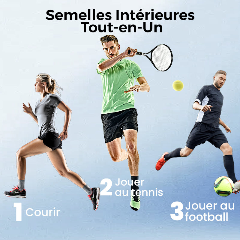 👟 Semelles Amortissantes Unisexe - Absorption des Chocs pour Course, Randonnée ou Quotidien 🏃‍♂️
