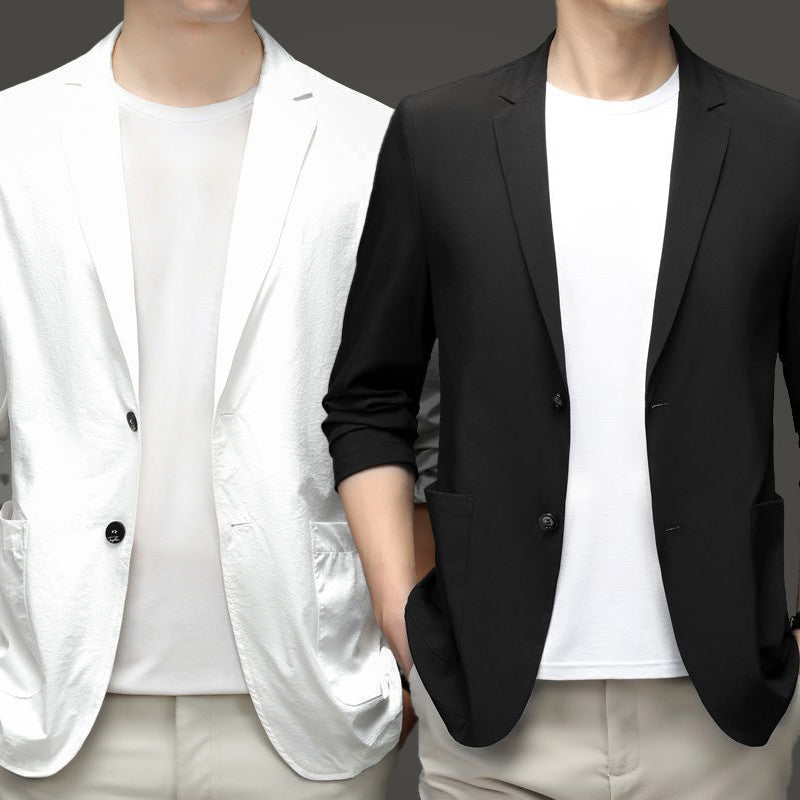 📢📢70 % de réduction !! ⏰✨️Matériaux préférés🔥Veste de costume légère d'été pour homme