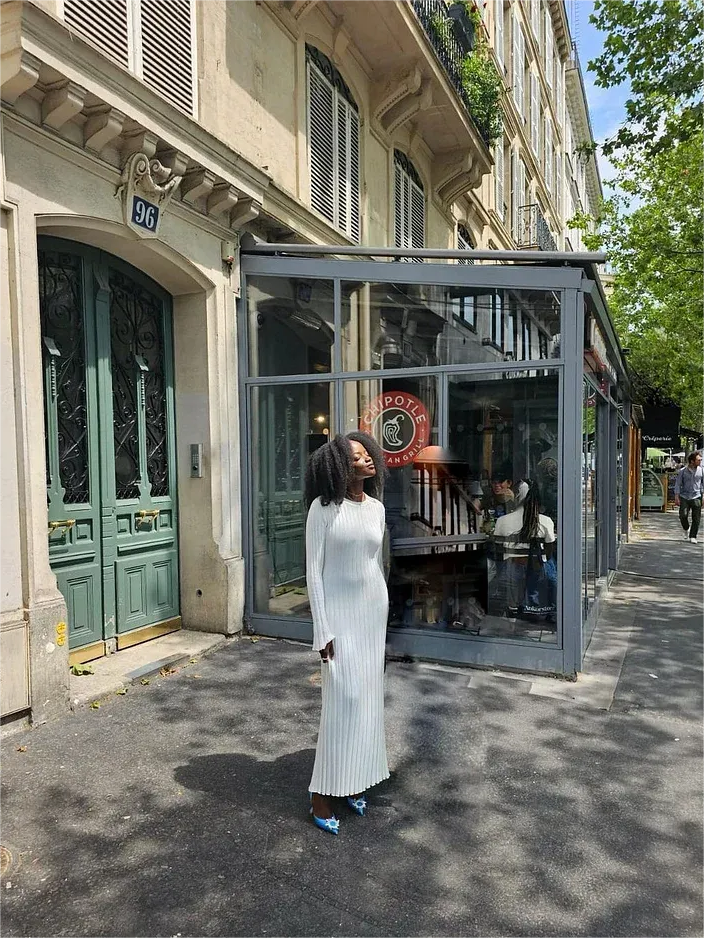 Robe Midi d'Automne en Tricot à Manches Longues
