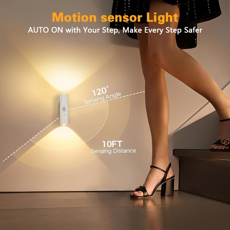 💎 ACHETEZ 3, OFFERT 1 ! 💎 Lampe d’Ambiance LED Rechargeable avec Capteur de Mouvement – Détection Intelligente, Éclairage RVB & Installation Magnétique