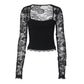 💎 50% DE RÉDUCTION ! 💎 T-shirt Fleuri Transparent – Volants Romantiques, Tissu Doux & Coupe Aérienne (Offre Flash) 👚🌸