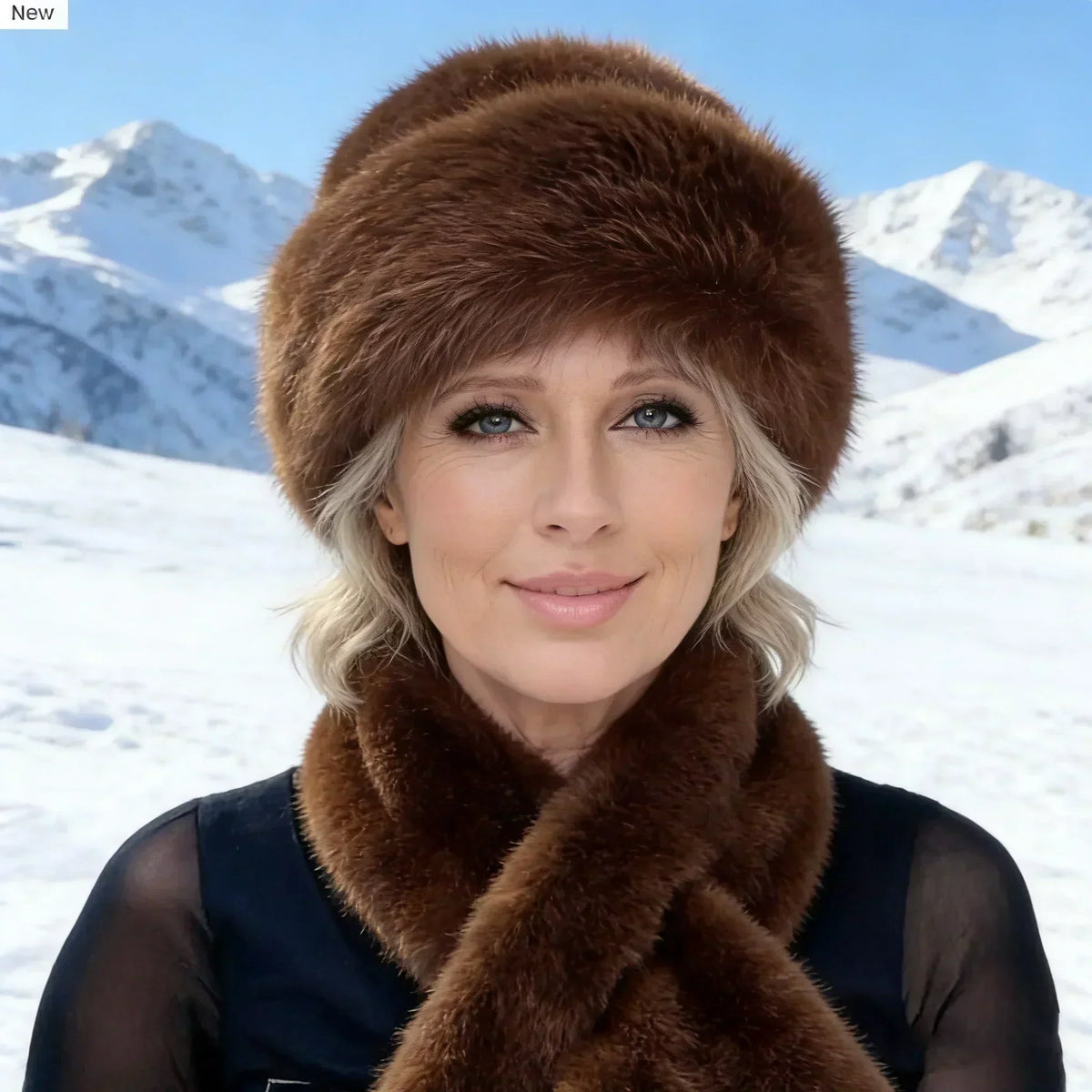 🧣 50 % DE RÉDUCTION MAINTENANT ! 🎁 Ensemble bonnet et écharpe en fourrure moelleuse – Ultra chaud, élégant et en stock limité (plus que 29 disponibles) ❄️