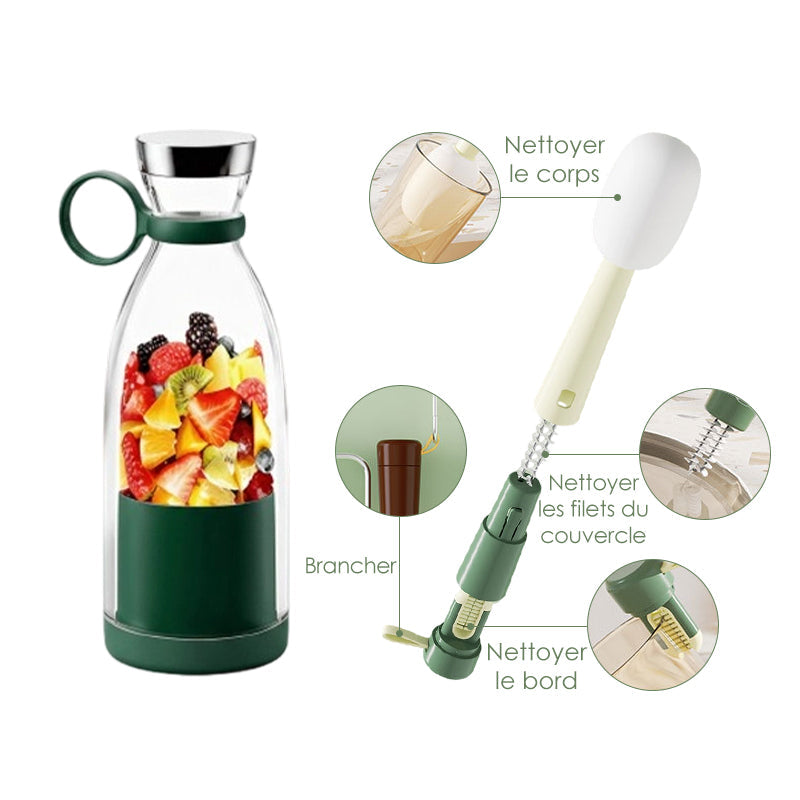 🍃Vente directe d'usine🍃 Extracteur de Jus Portable Best-Seller | 🌟 Savourez du jus frais à tout moment, partout !