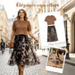 ❄️ Soldes d'hiver - 49 % de réduction 👗Ensemble deux pièces pour femme composé d'un pull et d'une jupe fluide à imprimé léopard