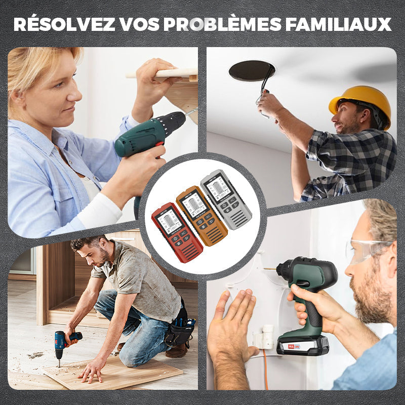 💎 50% DE RÉDUCTION ! 💎 Détecteur Mural Portable Multifonction – Essai Gratuit de 30 Jours, Remboursement Garanti 🔍🛡️