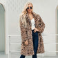 ❄️Offres spéciales hiver❄️ Veste mi-longue à motif léopard pour femmes
