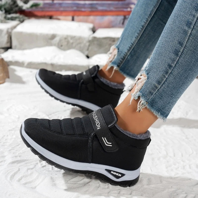 Sneakers slip-on sans lacets pour l'hiver