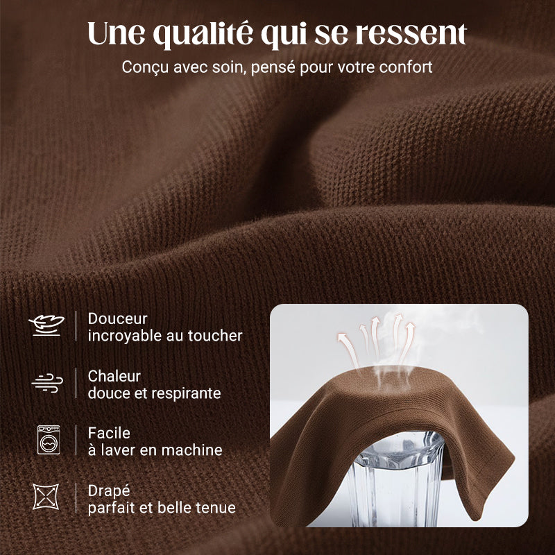🔥Ensemble 2 pièces femme👚Pull asymétrique + pantalon large, coupe ample et tissu doux, ultra confortable✅