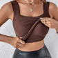 👙 50% DE RÉDUCTION ! 💃 Débardeur Femme avec Soutien-Gorge Intégré – Ultra Confort, Silhouette Parfaite & Matière Douce ✨