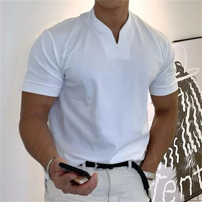 💥2024 Business Men's Short Sleeve Fitness T Shirt - 💥Hot 50% Off