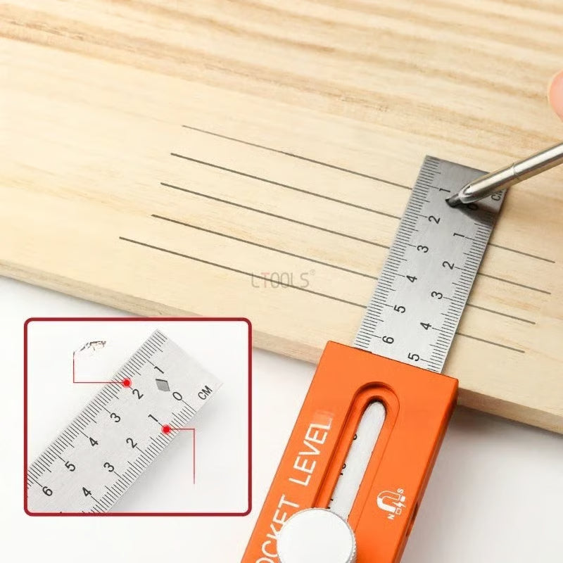 📏 Règle à niveau multifonctionnelle pour le marquage🔥