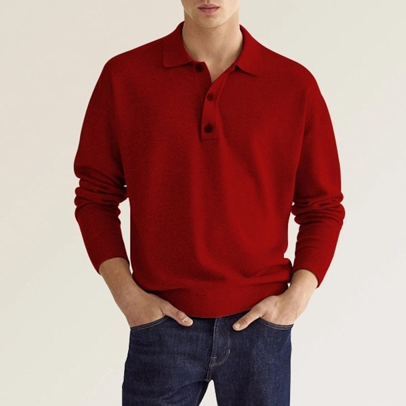 🔥Grande vente 50% DE RÉDUCTION🔥Chemise décontractée à manches longues et revers amples pour hommes