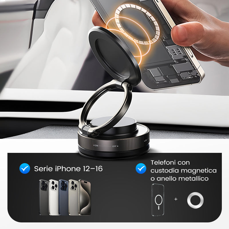 🔥Acquista di più e risparmia di più🔄Supporto magnetico per telefono regolabile a 360°📱🚗
