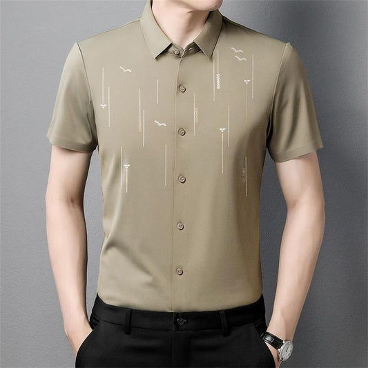 ❄Chemise en soie glacée anti-rides d'été 2025❄