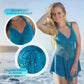 Maillot de bain deux pièces pour femme, col en V, bordure en dentelle et shorty