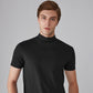 📢📢50 % de réduction !! ⏰T-shirt slim fit à col montant pour homme
