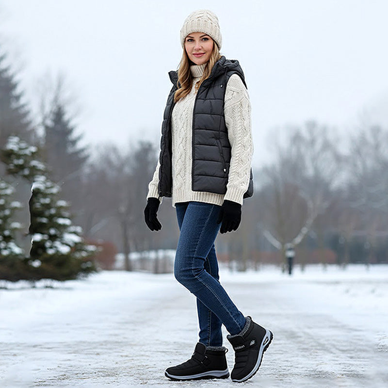 Sneakers slip-on sans lacets pour l'hiver