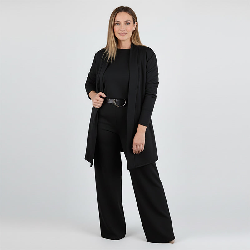 Ensemble 3 pièces élégant comprenant un cardigan long, un haut et un pantalon🔥LIVRAISON GRATUITE