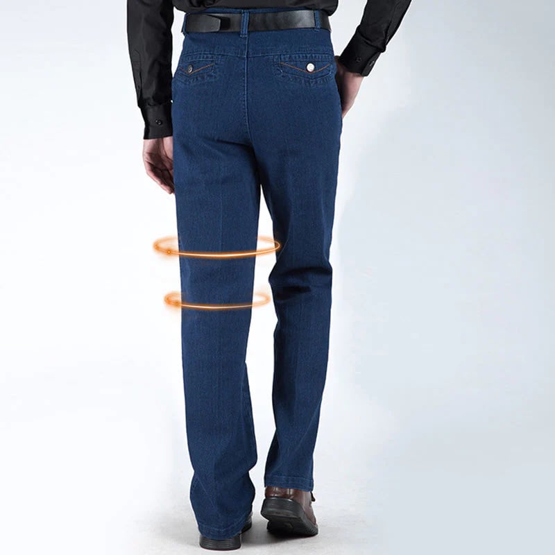 🔥 Hot Sales -50% OFF🔥 Jeans taille haute à coupe droite pour hommes