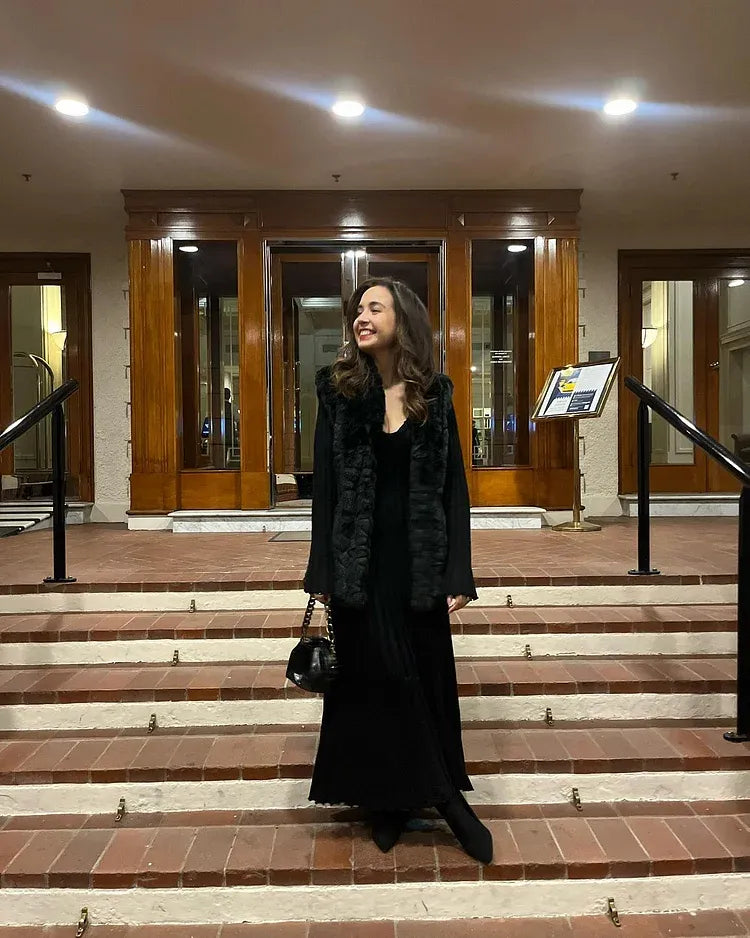 Robe Midi d'Automne en Tricot à Manches Longues