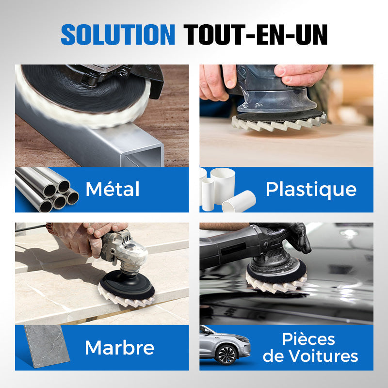 ✨ 1 ACHETÉ, 1 OFFERT ! ✨ Disque de Polissage en Laine pour Meuleuse d’Angle – Finition Miroir Brillante, Durable & Polyvalent 🔧🪞