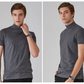 📢📢50 % de réduction !! ⏰T-shirt slim fit à col montant pour homme