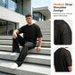 👕 50% DE RÉDUCTION! 🔥 Ensemble 2 Pièces pour Homme – T-Shirt & Pantalon à Jambes Larges, Look Décontracté, Tissu Léger & Parfait Pour Les Journées Chaudes ☀️