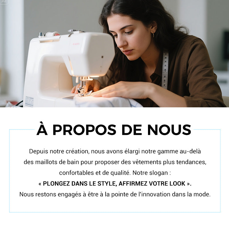 Maillot de bain deux pièces pour femme, col en V, bordure en dentelle et shorty
