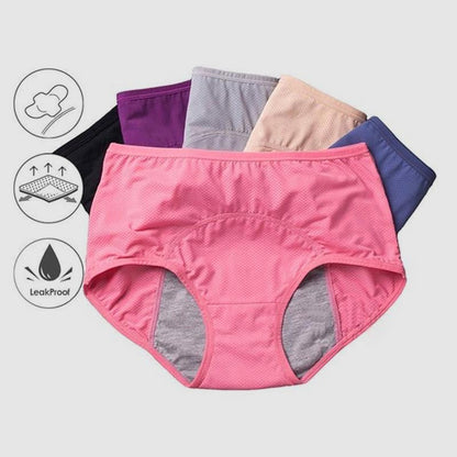 🎉🤰 Culotte Anti-Fuites Haute Taille 2026 – Absorbante, Lavable, Écologique (Taille Haute, 3 Couches)
