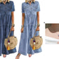 👗✨Robe longue en jean vintage pour femme – Chic et décontractée au quotidien🔥