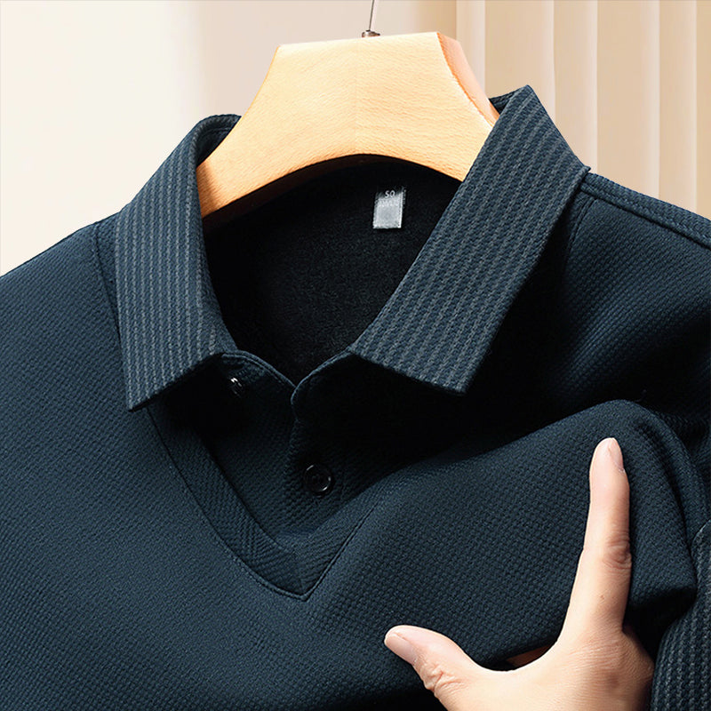 🔥49% DE RÉDUCTION ! 🍂 Chemise à Col Rayé 2 Pièces - Style Automne/Hiver en Coton Respirant et Confortable 👔📦