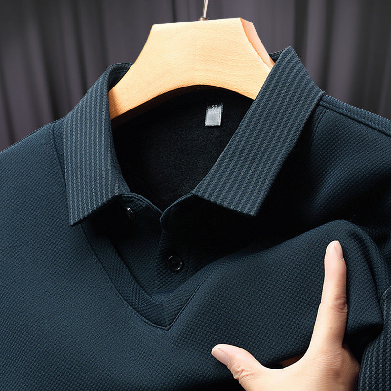 🔥49% DE RÉDUCTION ! 🍂 Chemise à Col Rayé 2 Pièces - Style Automne/Hiver en Coton Respirant et Confortable 👔📦