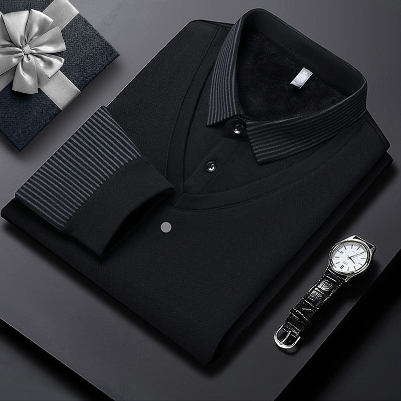 🔥49% DE RÉDUCTION ! 🍂 Chemise à Col Rayé 2 Pièces - Style Automne/Hiver en Coton Respirant et Confortable 👔📦